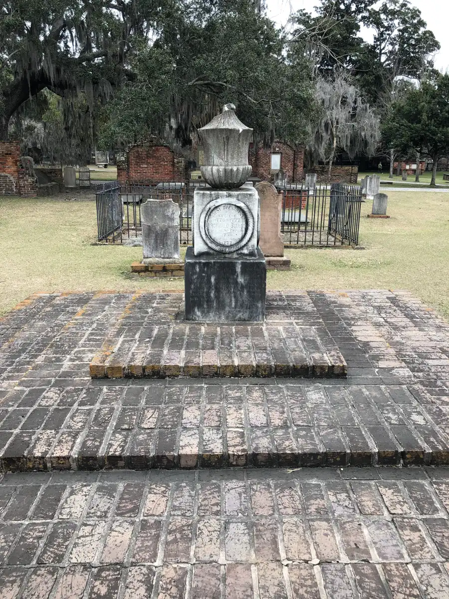 The gravesite of Archibald Bulloch, first president of Georgia, in Colonial Park Cemetery, Savannah
